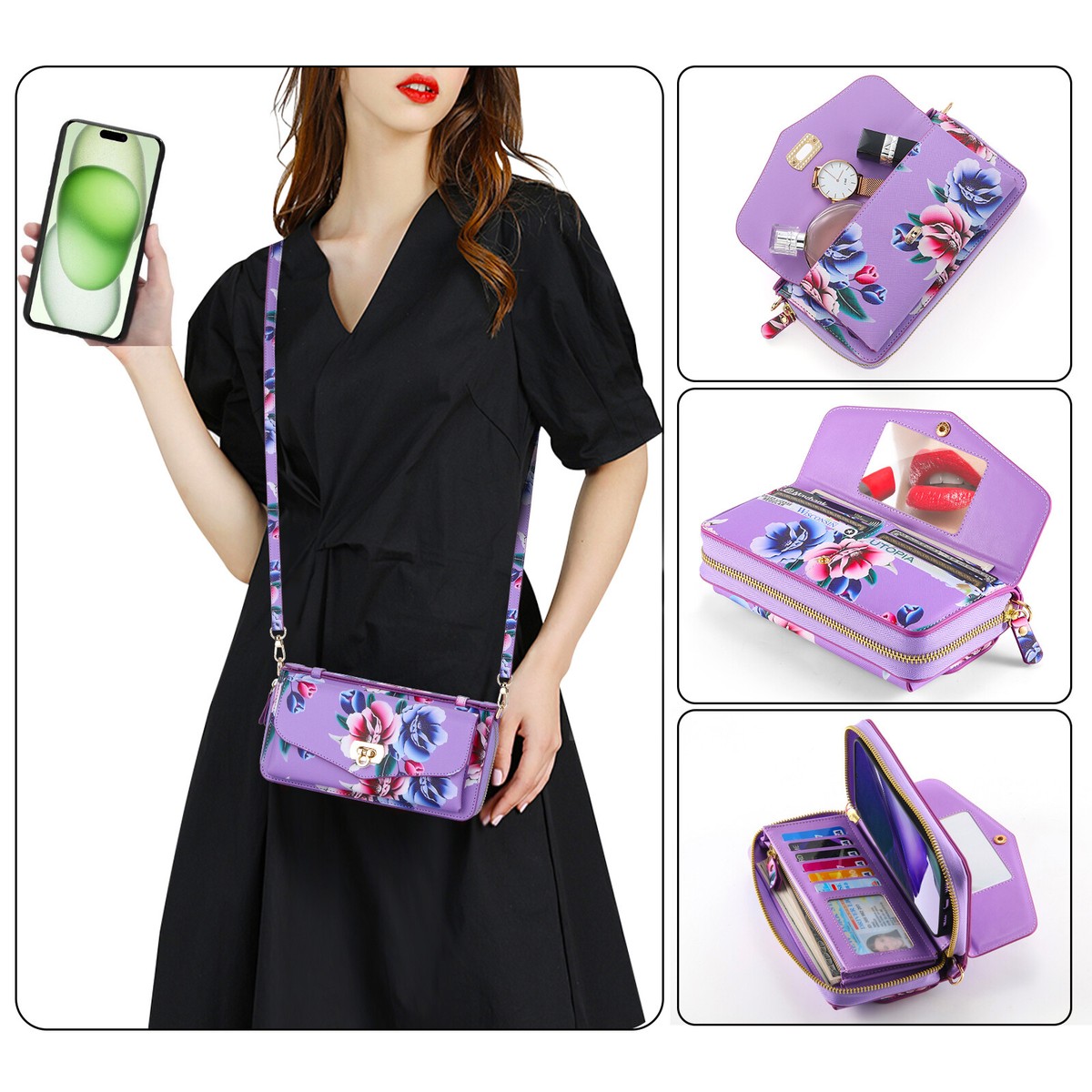 For Nokia G10/G20/C200/C30/G50/G21/G11 Case TPU+Flower Zipper