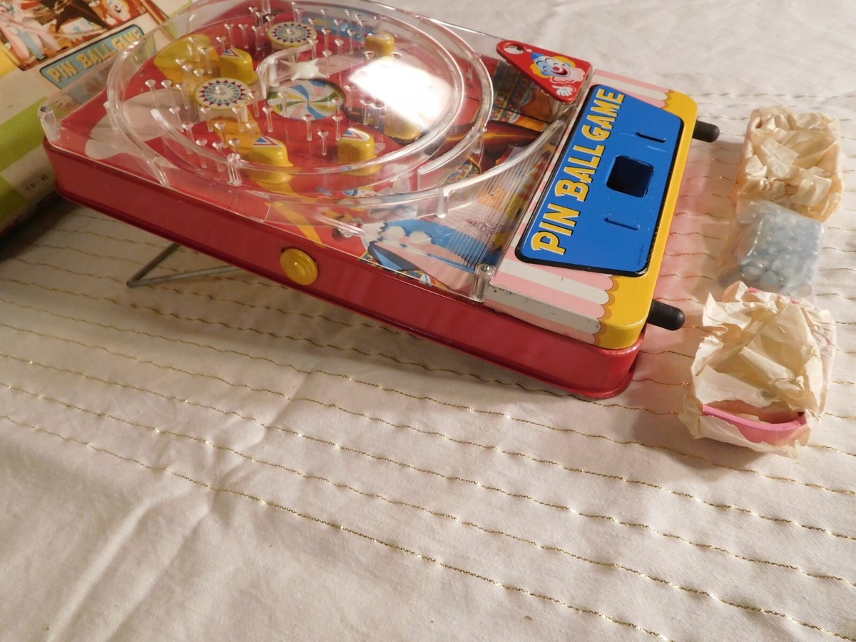 Vintage Japan Mini Pinball Unused in Original Box ~ w