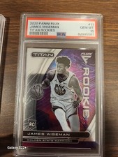 2020 21 Panini Flux JAMES WISEMAN Titan #11 Rookie SILVER.  PSA POP. 1