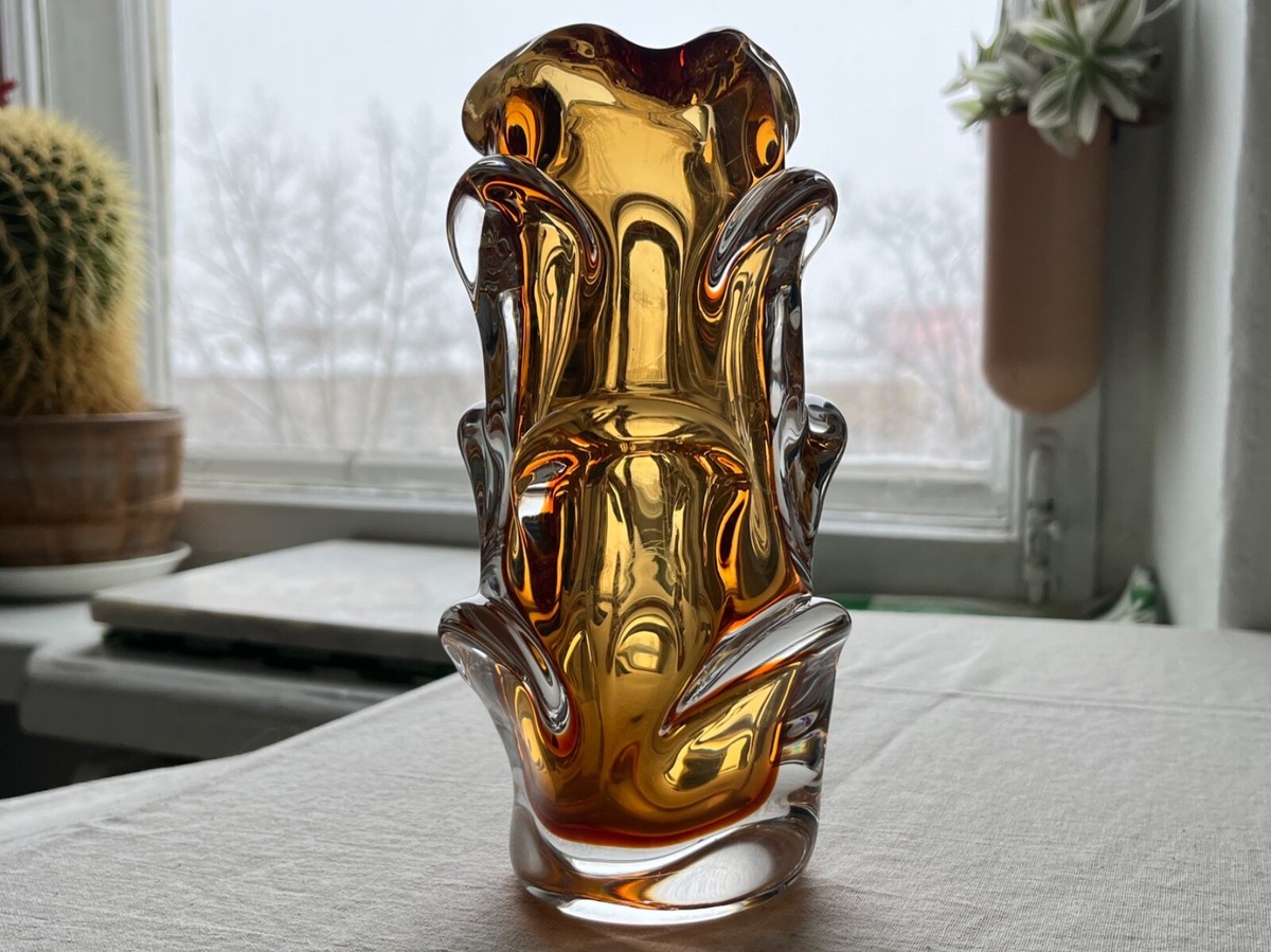60's Vintage アートガラス Vase by BERANEK,JAN s-l1200.jpg
