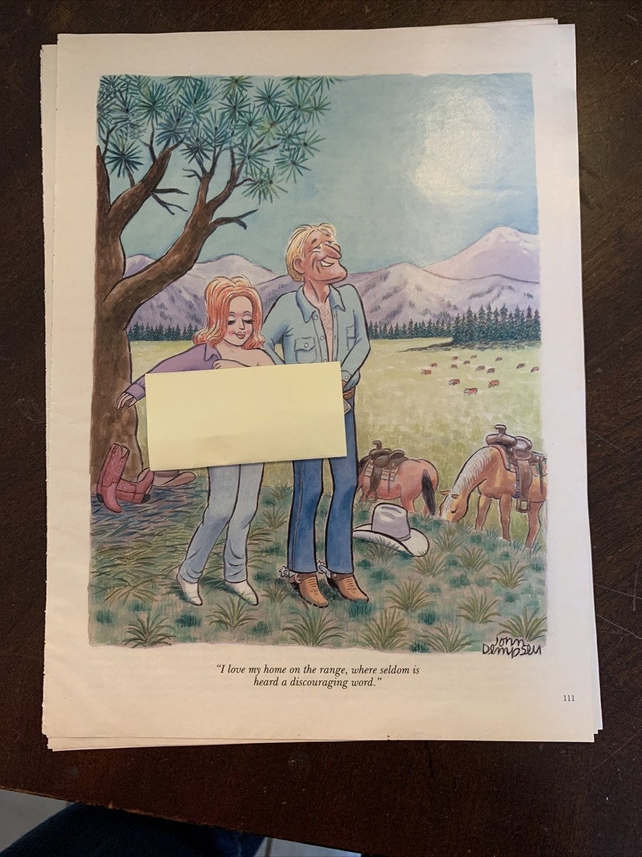 Playboy Vintage Cartoons, Set of 10, F/VF, Suitable for Framing