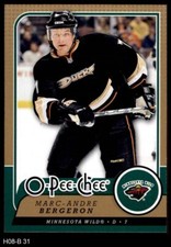 2008 O-Pee-Chee #31 Marc-Andre Bergeron  Wild 8 - NM/MT