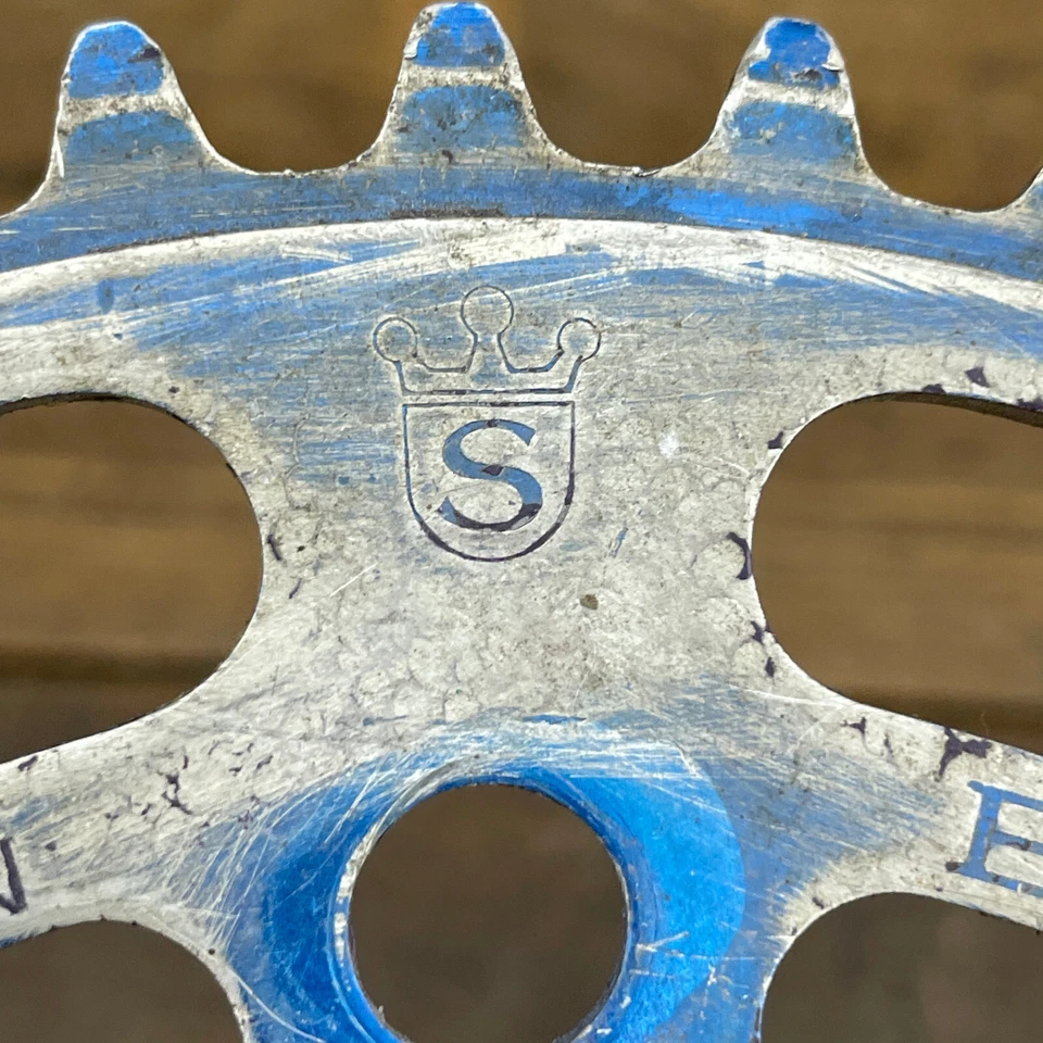 Plato BMX Sugino Crown 43t 110 BCD Azul 43 Dientes Aleación Old School BMX Foto 2 de 4