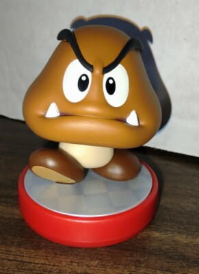 Nintendo Amiibo Super Mario Bros. Series Goomba Figure w/Red Base - Loose