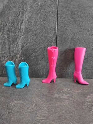  Barbie Stiefel Sammlung Konvolut Blau Pink Vitnage Barbie Fashion Avenue Stiefe