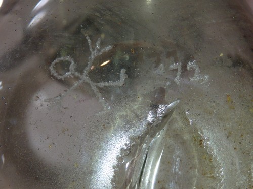 Early Paul Manners 6.25'' Stickman signed 1972 American Art Glass Vase USA - Picture 10 of 10