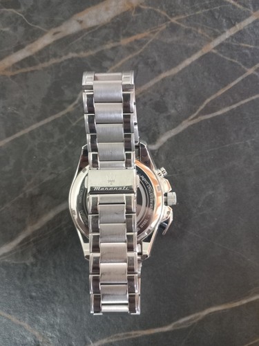 Maserati Sfida 44mm Cassa di Acciaio, Cinturino di Acciaio, Orologio da Polso... - Foto 4 di 4