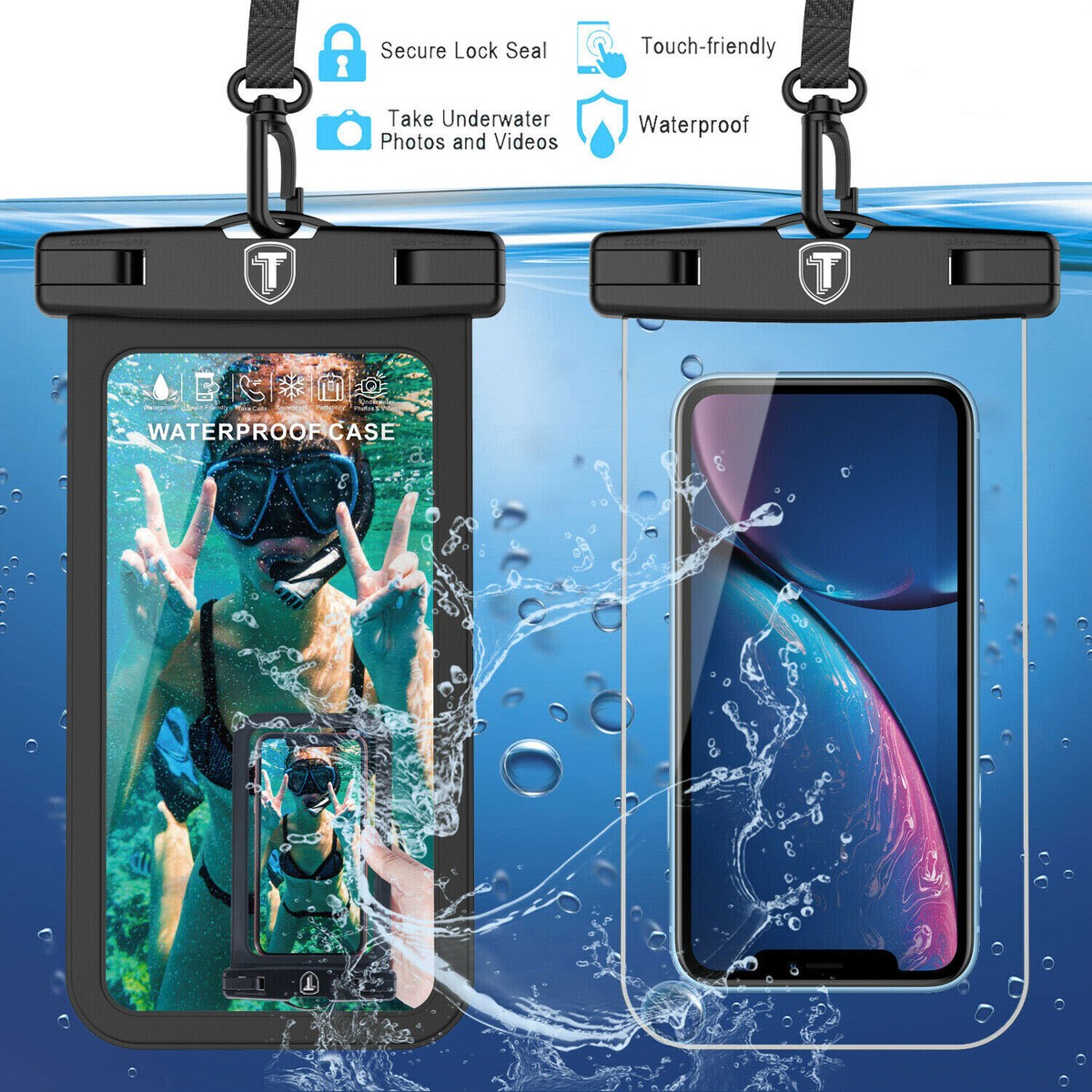 Waterproof Floating Cell Phone Pouch Dry Bag Case Cover for iPhone /Samsung  /LG