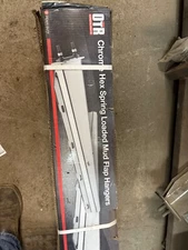 Chrome hex spring loaded mud flap hangers