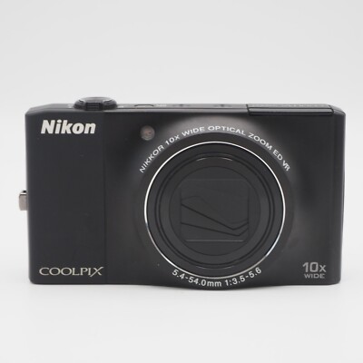 N Mint] Nikon COOLPIX S8000 black Digital Camera 14.2 MP 10x