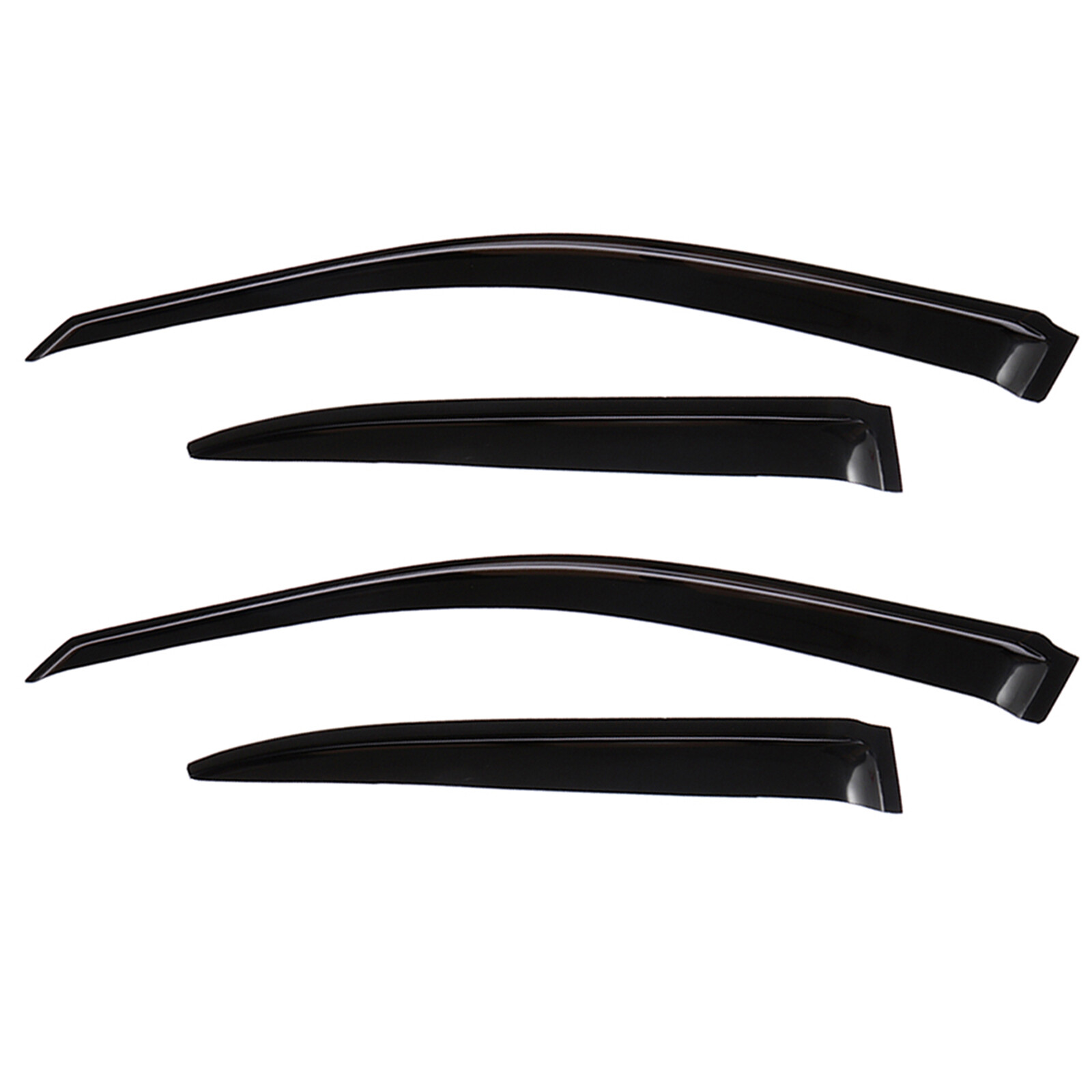 Dark Black Wind Deflectors Window Visors 4p For 2002-2005 Honda Civic Sedan