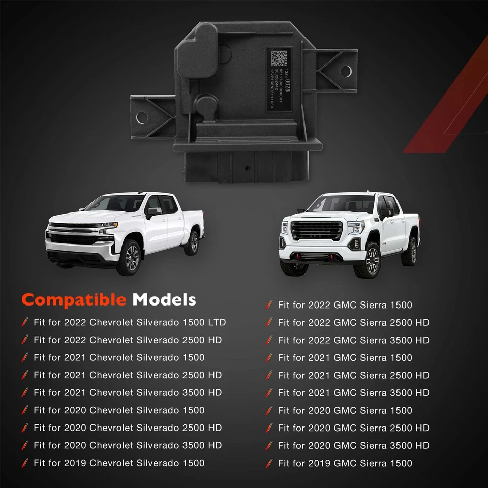 Fuel Pump Control Module For 19-22 Chevy Silverado 1500 2500 HD GMC Sierra 1500 - Image 3 of 4