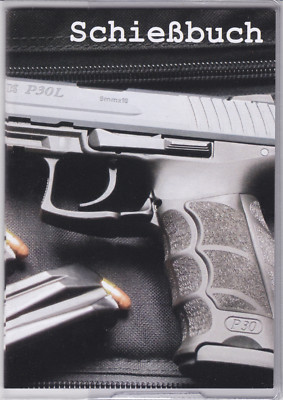 SCHIEßBUCH für Sportschützen + Schutzhülle - Heckler Koch P30L - DIN A6