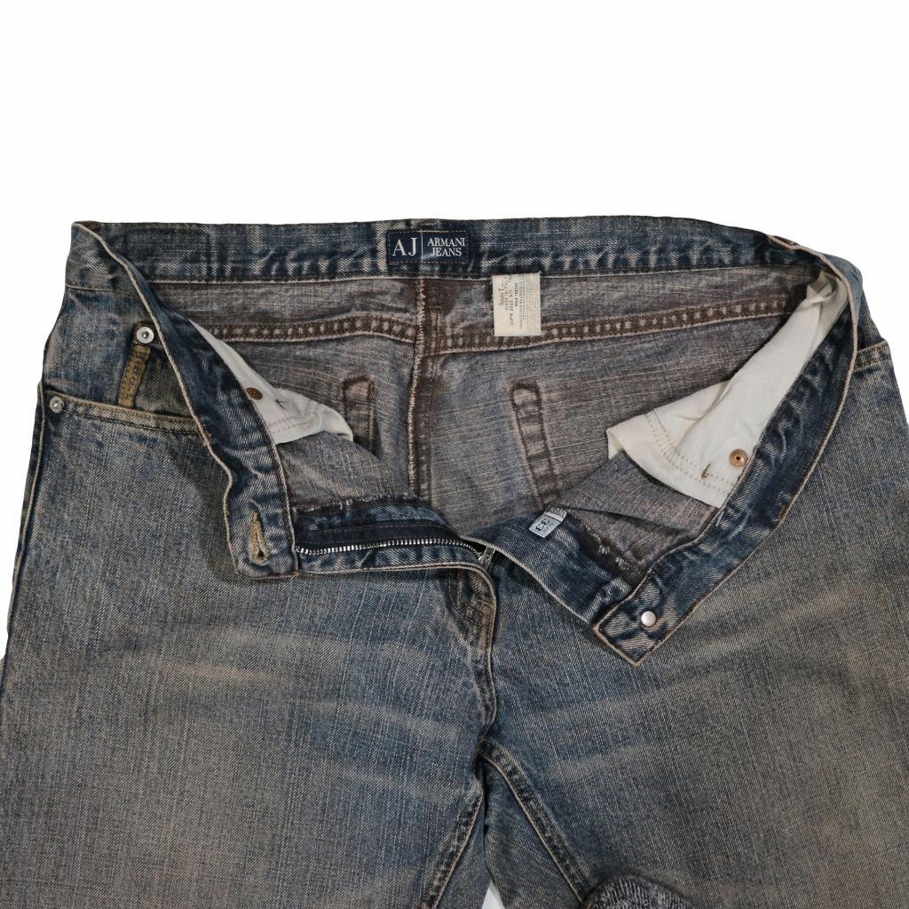 Vintage 90's AJ ARMANI JEANS Faded Jeans Denim 33x 33 100% Cotton