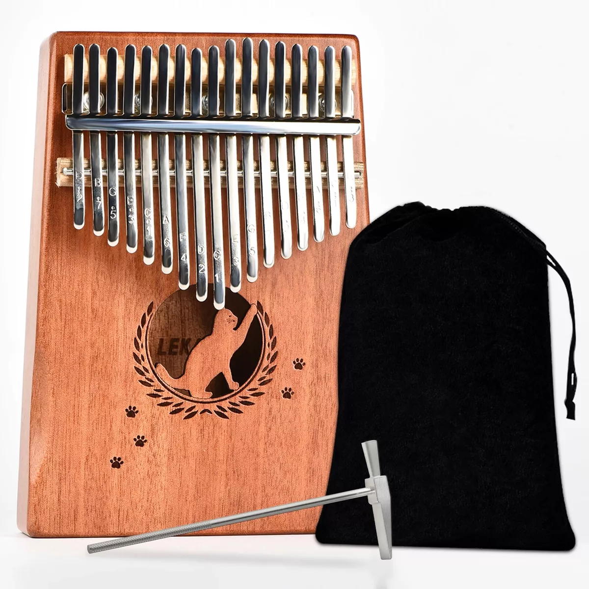 17 Key Kalimba Thumb Piano High Quality Finger Mbira Wooden