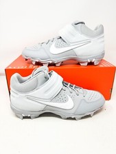 Nike Alpha Huarache Varsity Mid Baseball Cleats Men  s Wolf Grey AO7956-004 Sz 9