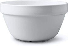 Traditional Porcelain Pudding Basin Bowl (13cm to 20cm) Small to Large, White