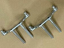 2pz PALI CARROZZERIA ANTERIORE+POSTERIORE ALLUMINIO S PER HPI SAVAGE X XL 21 25 SS 3,5 Nuovi 