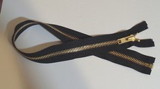 26 inch Black  Brass 10 YKK Heavy Duty Separating Zipper New 