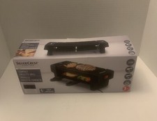 Hot Stone Grill Silver Crest Mini 2 Person 350W Raclette Hot Stone Grill