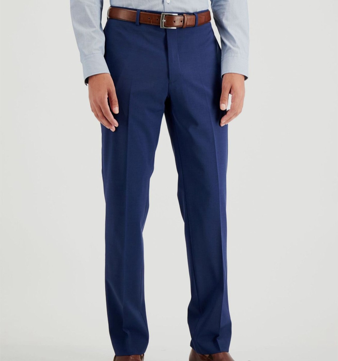 green emerald velvet dress Calvin Klein Mens Slim Fit Taupe Herringbone Flat Front Wool Dress Pants main image 0