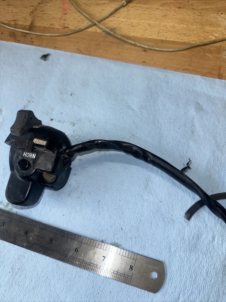 Yamaha TX650 TX500 XS500 XS650 1974 interruptor de control izquierdo carcasa bocina Foto 3 de 4