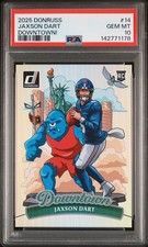 2025 PANINI DONRUSS DOWNTOWN #14 JAXSON DART ROOKIE RC PSA 10