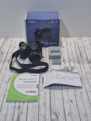 Canon PowerShot SX510 HS 12.1MP Digital Camera w/Charger & Battery 