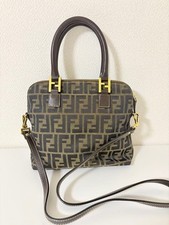 FENDI Zucca Pattern FF Logo Handbag Shoulder
