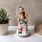 Santa Claus Bell Vintage Ceramic Christmas Holiday Made In China — photo 1