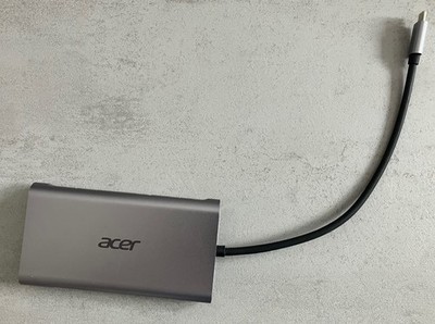 Acer 10-in-1 Mini Dock (USB Type-C zu: 1xHDMI, 1xVGA, 1xRJ 45, 3xUSB 3.0, 1xSD, 