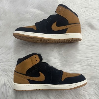 Size 11 - Air Jordan 1 Mid Black Flax for sale online | eBay