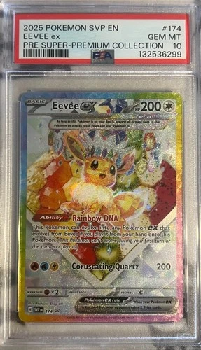 2025 POKEMON SVP EN-SV BLACK STAR PROMO #174 EEVEE EX PSA 10