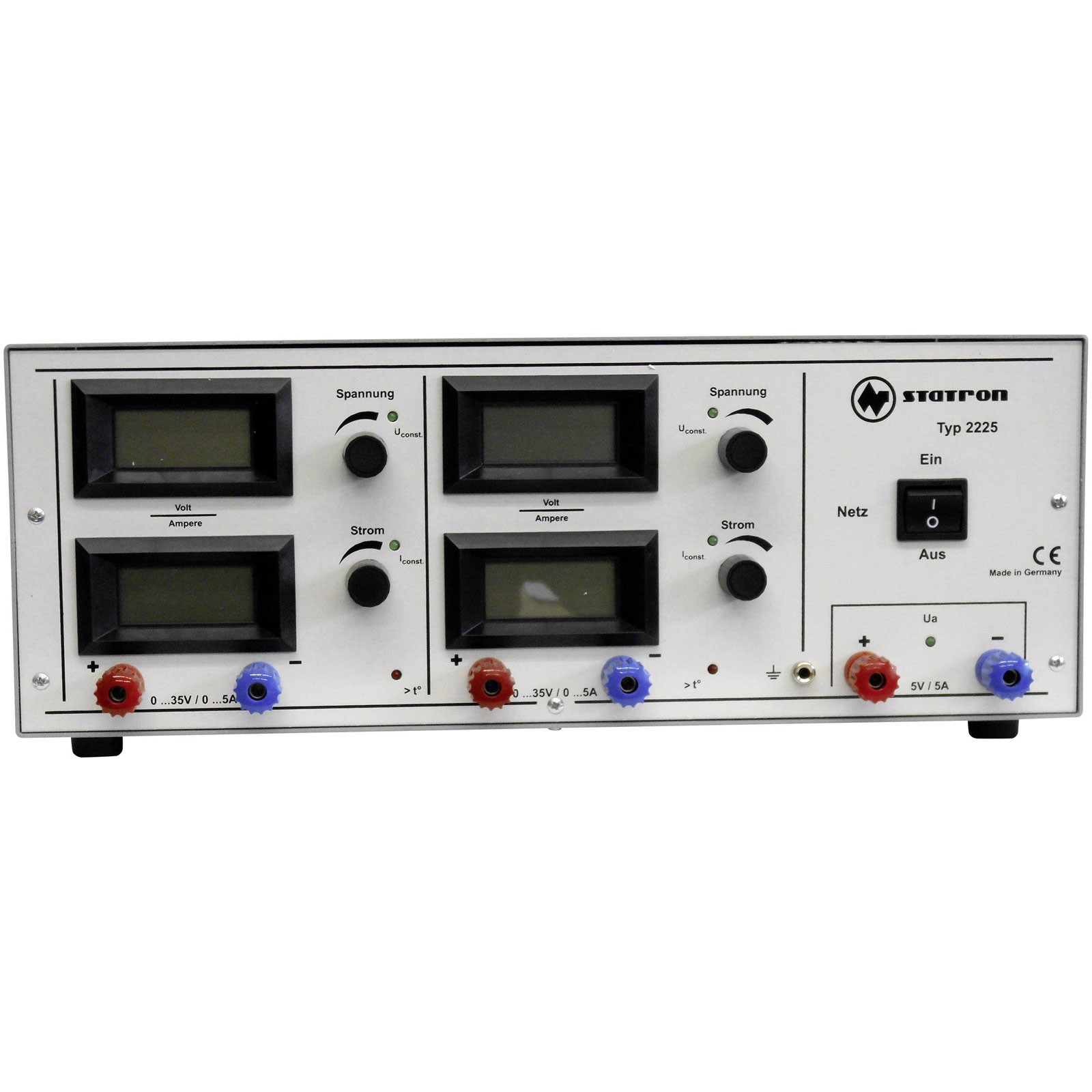 Statron Bench PSU Adjustable 0-35V 0-5A 375W 3 Outputs Low Noise