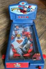 Superman Saving The World Pinball Machine Table Top Pinball RARE DC Comics Game