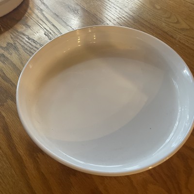 CORNINGWARE  FRENCH WHITE F-3-B ROUND QUICHE PIE TART BAKING DISH 10.5''