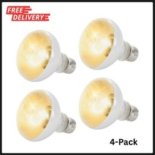 4-Pk 100W Reptile Heat Lamp Bulbs UVA Daylight Basking Light Bulbs for Reptiles
