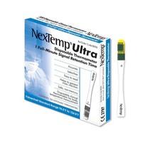 NexTemp Ultra Single-Use Thermometers - Individually Wrapped, Disposable, 100-Pa
