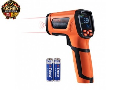 VEVOR Infrarot Thermometer IR 50:1 Pyrometer -40°C bis 1500°C Laser T