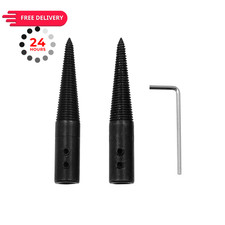 Mnixy 2 Pack 8mm Bench Grinder Spindle Adapter Set for Buffing Wheels Black