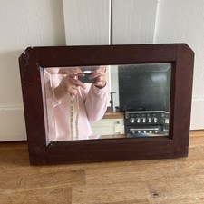 small wooden framed mirror retro used but in good condition