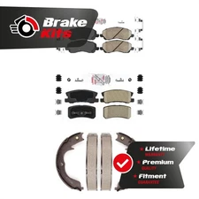Front Rear Ceramic Disc Brake Pads Kit For 2008-2012 Mitsubishi Outlander