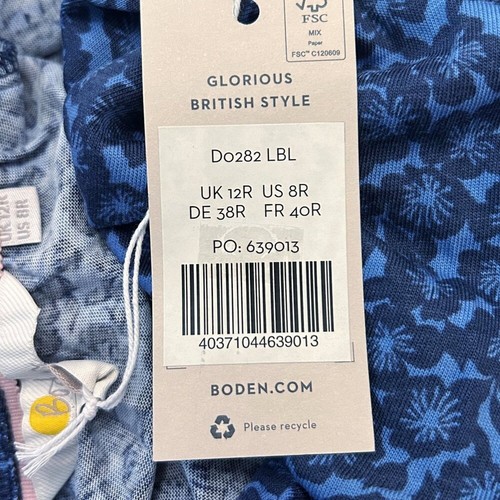 BODEN Jersey-Midikleid mit U-Ausschnitt D0282 Größe 8 neu mit Etikett - Bild 6 von 15