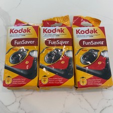Kodak FunSaver 35mm 27 Exp Single Use Disposable Cameras ISO800 Flash Exp 7/2009