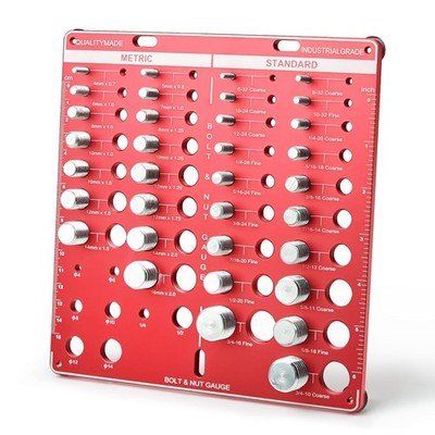 Nut and Bolt Thread Checker 34 Thread Pitch Gauge Standard and Metric with 19 St