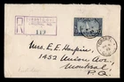 DR WHO 1935 CANADA FDC BRITANIA SHIP REGISTERED M70436