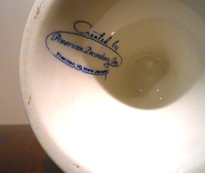 Vintage Lafayette College Pedestal Coffee Mug with Gold Handle