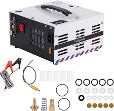 PCP Air Compressor 4500PSI External Converter DC12V and AC120V Manual Stop