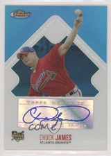 2006 Topps Finest Rookie Auto Blue Refractor 246/299 Chuck James #151 Auto 0v1