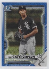 2021 Bowman Chrome Prospects Mega Box Blue Mojo Refractor Matt Thompson 0v0m